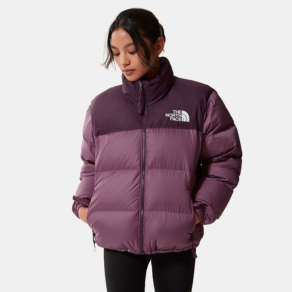 The North Face Puffer Jacket Womens Australia - The North Face 1996 Retro Nuptse Rose Purple (MHL-93